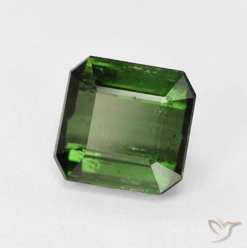 Tourmaline Forêt verte naturelle Octogone / coupe Émeraude, 2.26 ct, VS