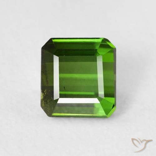 Tourmaline Forêt verte naturelle Octogone / coupe Émeraude, 0.80 ct, VS