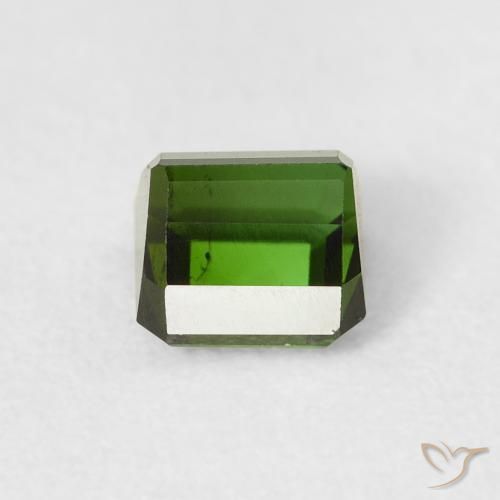Tourmaline Forêt verte naturelle Octogone / coupe Émeraude, 0.80 ct, VS