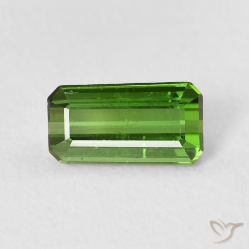 Tourmaline Vert foncé naturelle Octogone / coupe Émeraude, 0.99 ct, VS-SI