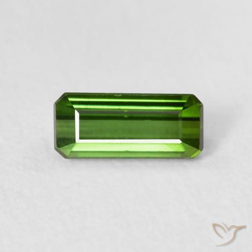 Tourmaline Forêt verte naturelle Octogone / coupe Émeraude, 0.84 ct, VS