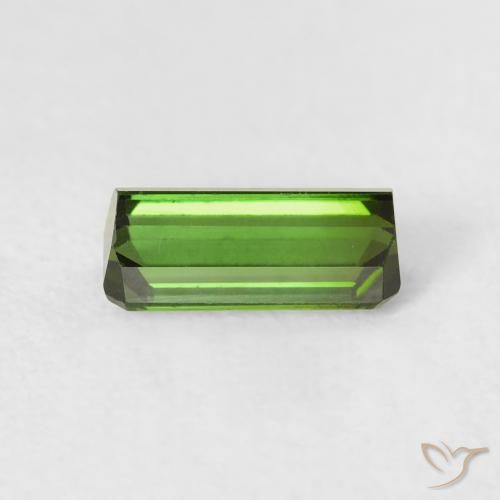 Tourmaline Forêt verte naturelle Octogone / coupe Émeraude, 0.84 ct, VS