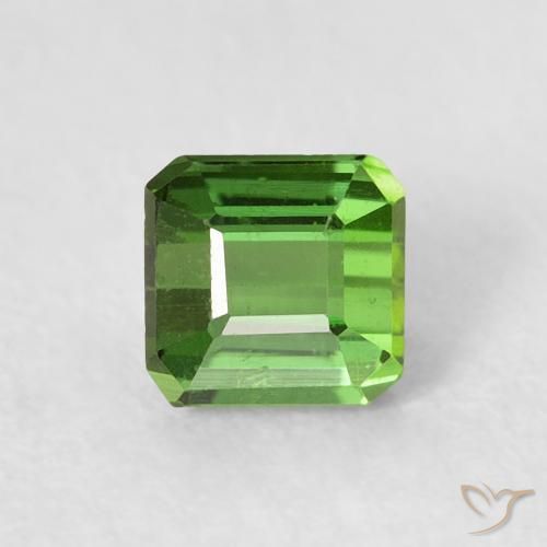 Tourmaline Forêt verte naturelle Octogone / coupe Émeraude, 0.64 ct, VS