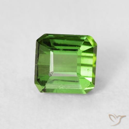 Tourmaline Forêt verte naturelle Octogone / coupe Émeraude, 0.64 ct, VS
