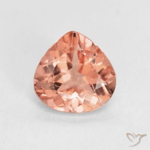 1.30ct Naturel Orange clair Tourmaline, En forme de poire, VS