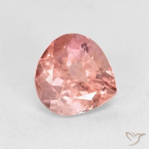 Tourmaline Rose rougeâtre naturelle En forme de poire, 1.28 ct, VS
