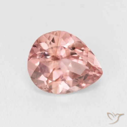 Tourmaline Rose clair naturelle En forme de poire, 1.46 ct, VS