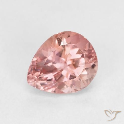Tourmaline Rose clair naturelle En forme de poire, 1.46 ct, VS