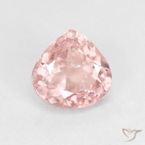 1.43ct Naturel Rose clair Tourmaline, En forme de poire, VS