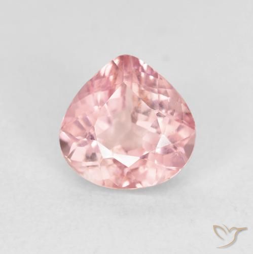 1.52ct Naturel Rose chaud et léger Tourmaline, En forme de poire, VS