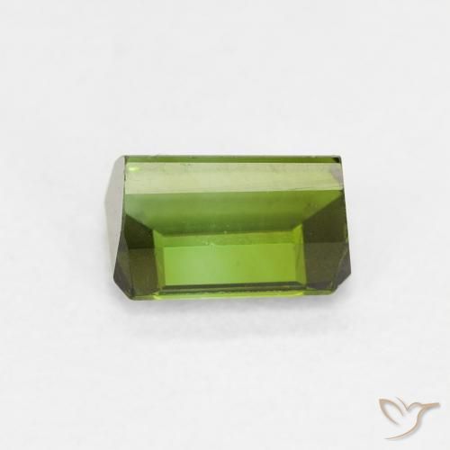 Tourmaline Forêt verte naturelle Octogone / coupe Émeraude, 0.73 ct, VVS
