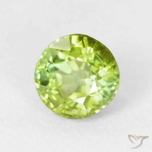 Tourmaline Vert vif et léger naturelle Tour, 1.38 ct, VS