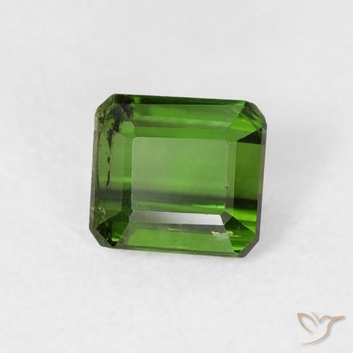 Tourmaline Forêt verte naturelle Octogone / coupe Émeraude, 0.79 ct, VS