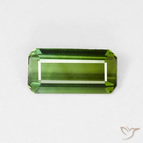 Tourmaline Forêt verte naturelle Octogone / coupe Émeraude, 0.99 ct, VVS-VS