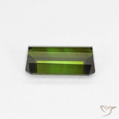 Tourmaline Forêt verte naturelle Octogone / coupe Émeraude, 0.92 ct, VVS