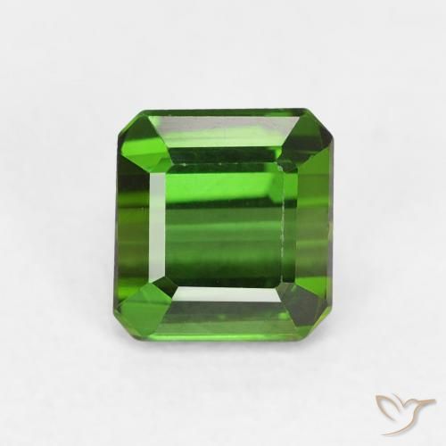 0.78ct Naturel Vert foncé Tourmaline, Taille émeraude, VVS