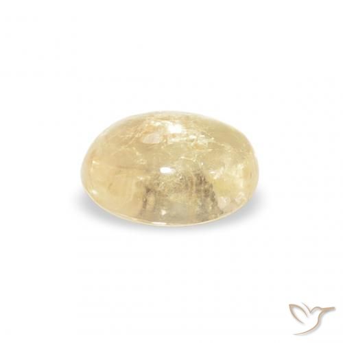 Tourmaline Doré léger naturelle ovale, 0.72 ct, Transparent