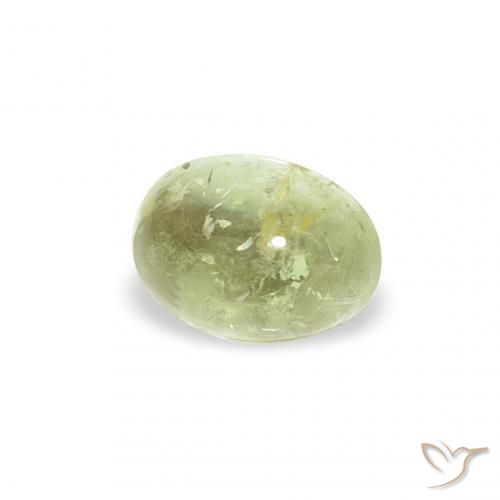 Tourmaline Vert clair naturelle ovale, 0.74 ct, Transparent