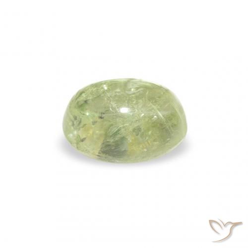 Tourmaline Vert clair naturelle ovale, 0.74 ct, Transparent