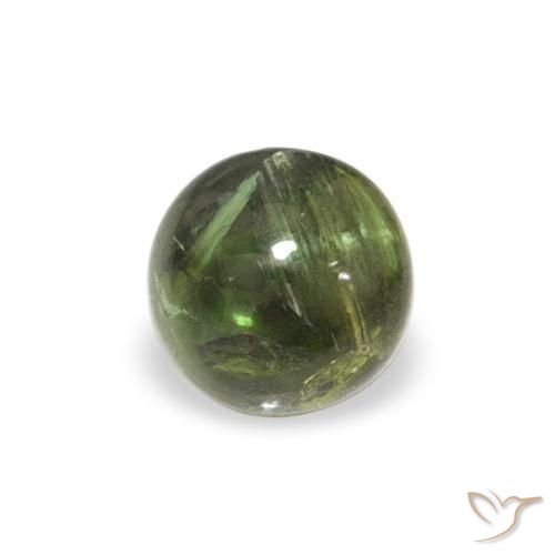Tourmaline Vert terreux naturelle Tour, 0.55 ct, Transparent