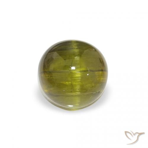 0.84ct Naturel Vert jaunâtre Tourmaline, Tour, Transparent