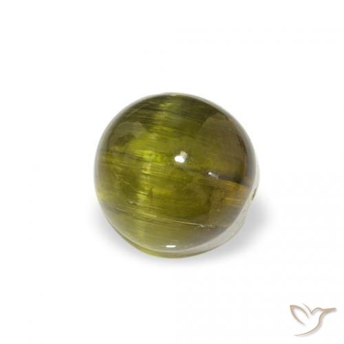 Tourmaline Vert jaunâtre naturelle Tour, 0.84 ct, Transparent