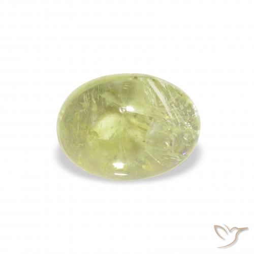 1.45ct Naturel Vert citron Tourmaline, ovale, Transparent