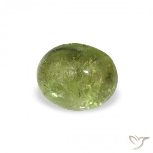Tourmaline Vert moyen naturelle ovale, 0.79 ct, Transparent