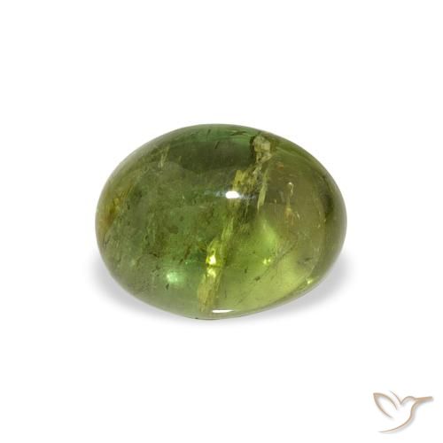 1.45ct Naturel Vert moyen Tourmaline, ovale, Transparent