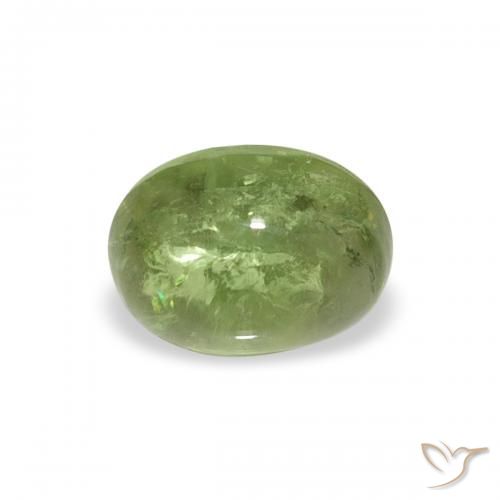 0.79ct Naturel Vert moyen Tourmaline, ovale, Transparent