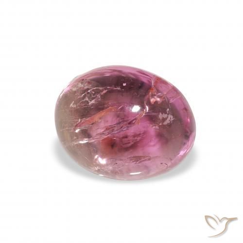 Tourmaline Magenta profond naturelle ovale, 1.21 ct, Transparent