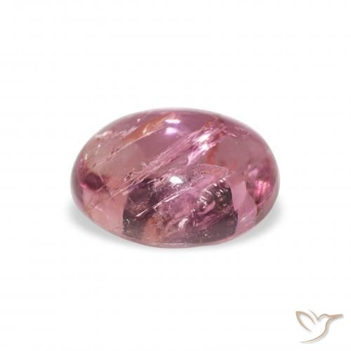 Tourmaline Magenta profond naturelle ovale, 1.21 ct, Transparent