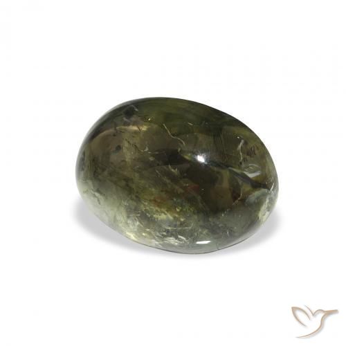 Tourmaline Vert foncé naturelle ovale, 1.82 ct, Transparent