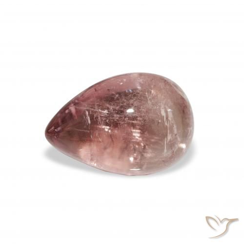 1.66ct Naturel Orange rose Tourmaline, En forme de poire, Transparent