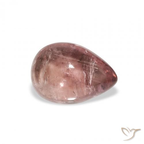 Tourmaline Orange rose naturelle En forme de poire, 1.66 ct, Transparent