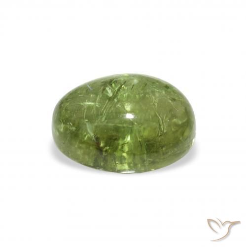 Tourmaline Vert chaud naturelle ovale, 1.76 ct, Transparent