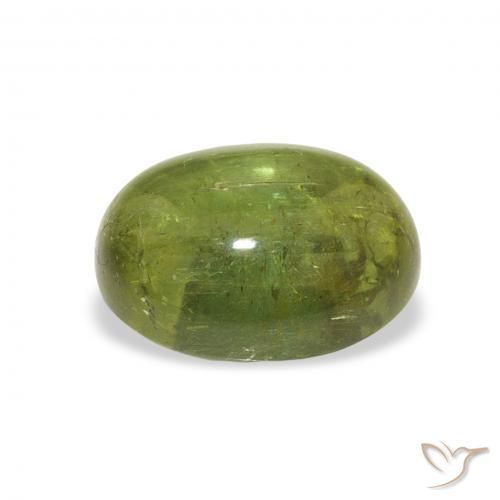 Tourmaline Forêt verte naturelle ovale, 1.89 ct, Transparent