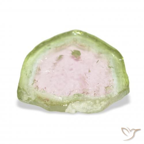 Tourmaline Bicolore naturelle Fantaisie, 8.09 ct, Transparent