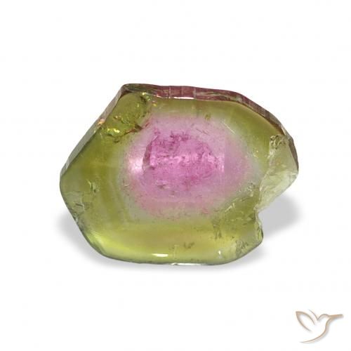 1.97ct Pastèque Tourmaline, Fantaisie, Transparent