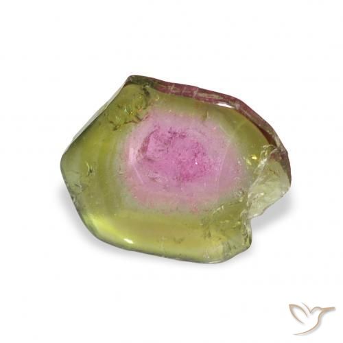 Tourmaline Pastèque naturelle Fantaisie, 1.97 ct, Transparent