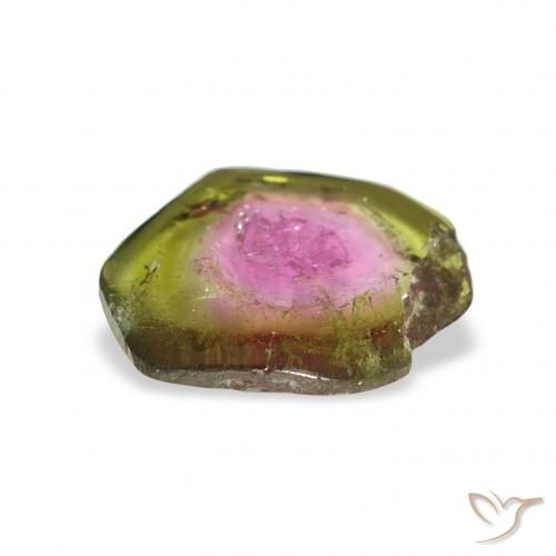 Tourmaline Pastèque naturelle Fantaisie, 1.97 ct, Transparent