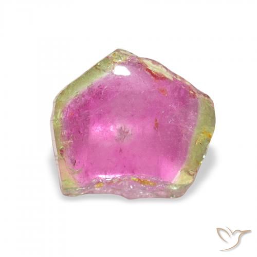 3.58ct Pastèque Tourmaline, Fantaisie, Transparent