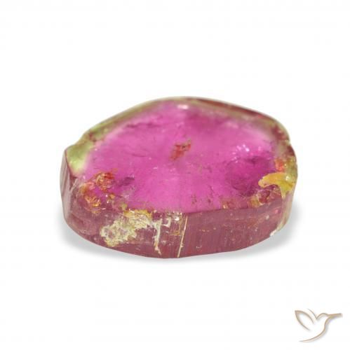 Tourmaline Pastèque naturelle Fantaisie, 4.88 ct, Transparent