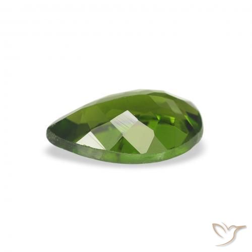 Tourmaline Vert moyen naturelle En forme de poire, 0.74 ct, VS