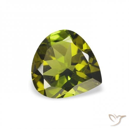 Tourmaline Vert moyen naturelle En forme de poire, 0.59 ct, VS