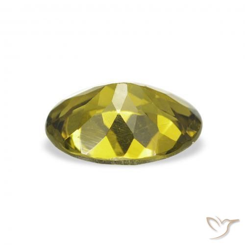 Tourmaline Vert foncé naturelle ovale, 1.01 ct, VS