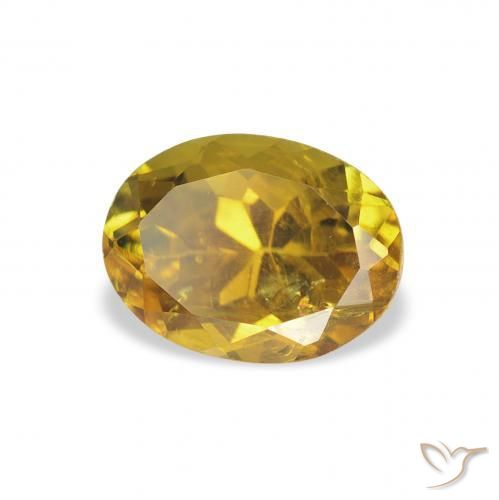 Tourmaline Or moyen naturelle ovale, 1.44 ct, VS
