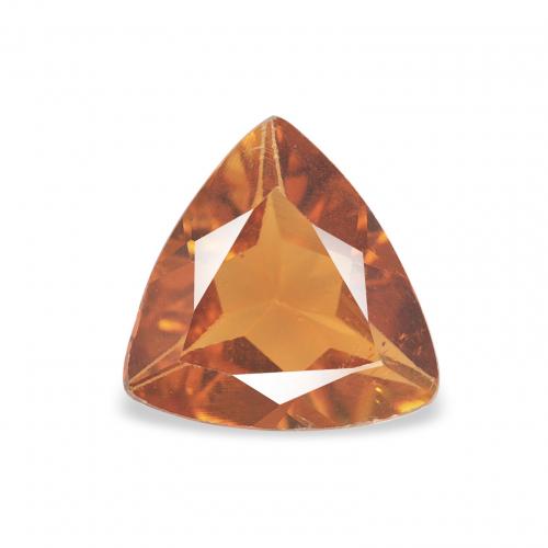 Tourmaline Orange moyen naturelle Trillion, 0.68 ct, VS