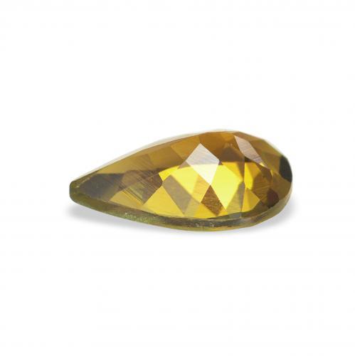 Tourmaline Brun doré naturelle En forme de poire, 0.91 ct, VVS