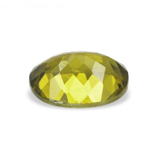 Tourmaline Vert jaunâtre naturelle ovale, 1.22 ct, VVS-VS